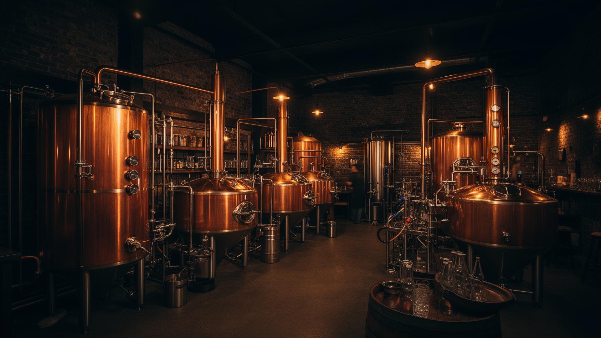 Interior de la cervecería Reptilia